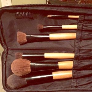 Bobbi Brown brushes with zip up brush case